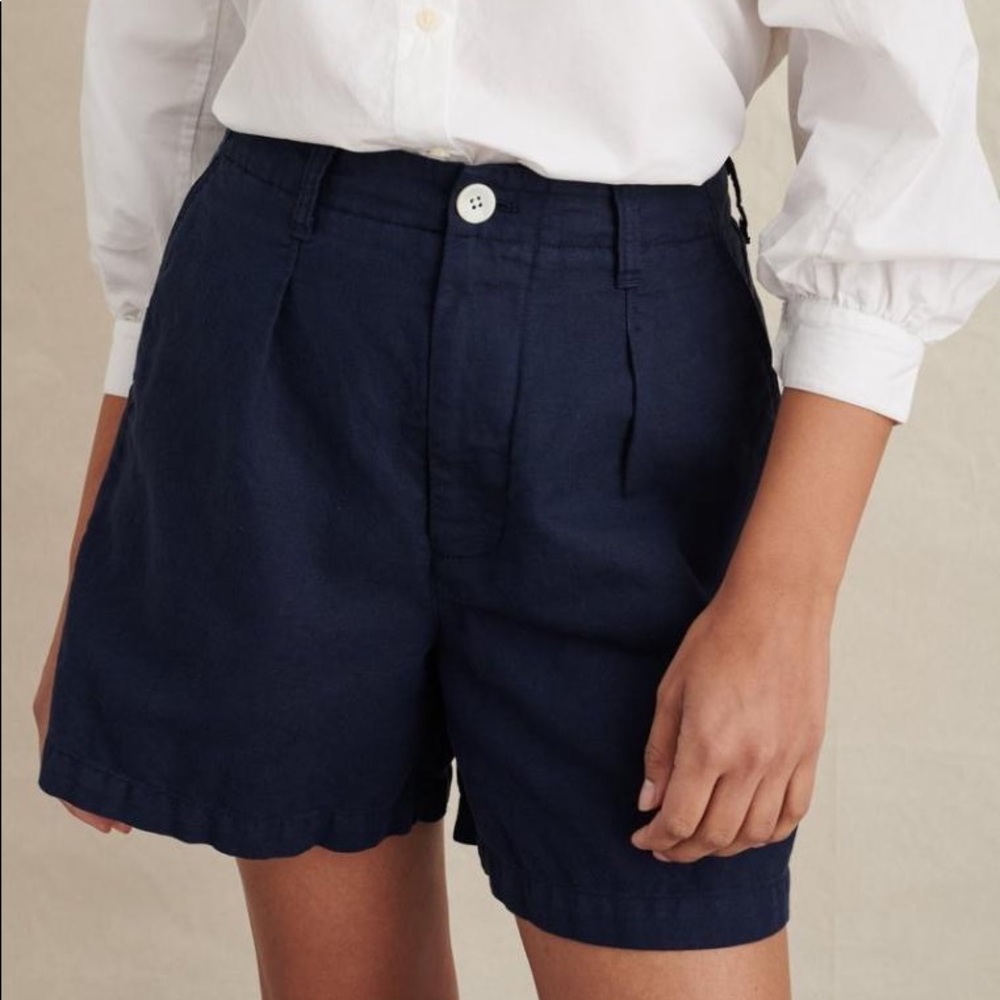 Alex Mill Boy Short in Oxford Linen